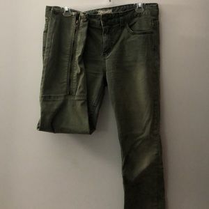 free people green utility pants
